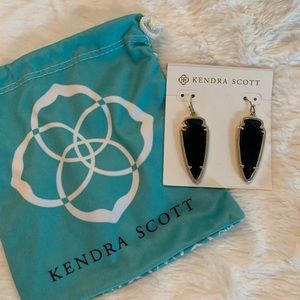 Black Kendra Scott Arrow Earrings